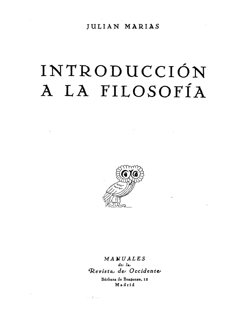 Introducción a la filosofía